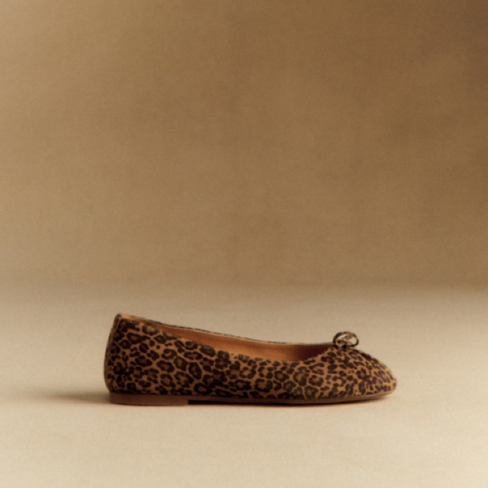 Sézane Agathe Low Ballerinas in Leopard FR 36 / US 5 - Picture 2 of 12